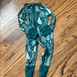 Little Sleepies Christmas Tree Footed Pajamas
